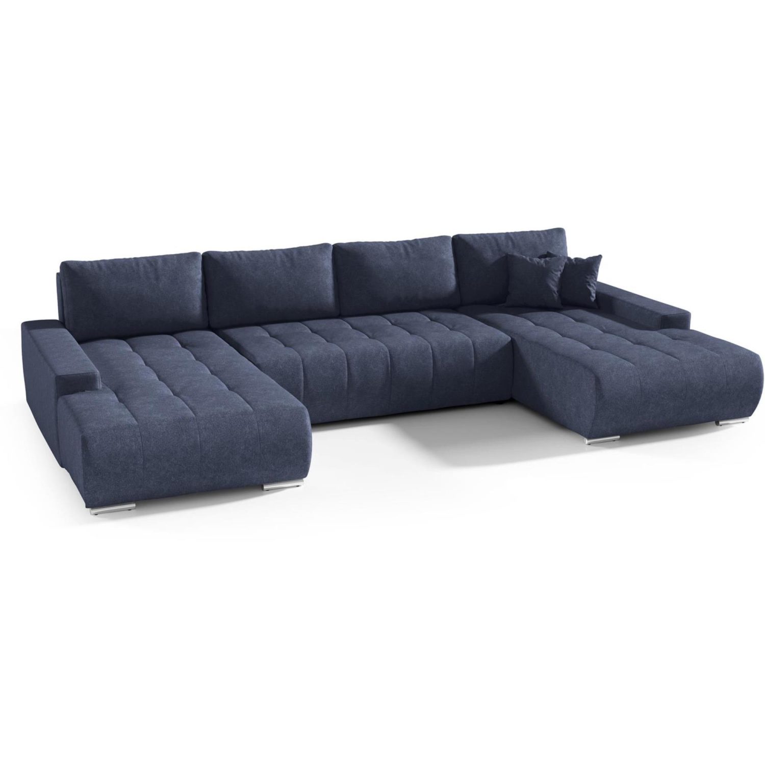 Ecksofa mit Schlaffunktion DRACO U marineblau Aston 26