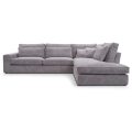 Ecksofa ohne Schlaffunktion PARMA hellgrau Lincoln 86