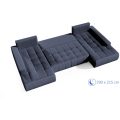 Ecksofa mit Schlaffunktion DRACO U marineblau Aston 26