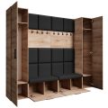 Garderobenschrank mit gepolsterten Paneelen MARGARET XL