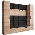 Garderobenschrank mit gepolsterten Paneelen MARGARET XL