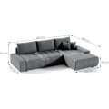 Ecksofa mit Schlaffunktion DRACO L