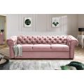 Sofa CHESTER 3-Sitzer rosa Kronos 27