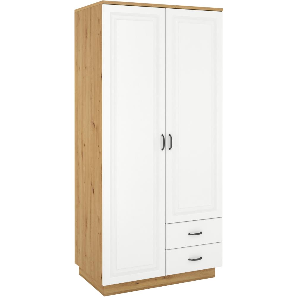 Drehtürenschrank mit Schubladen FLAWIA 120 cm