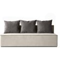 Sofa 3-sitzer mit Schlaffunktion RICO beige+braun