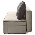 Sofa 3-sitzer mit Schlaffunktion RICO beige+braun