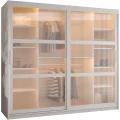 Schiebetürenschrank FLORES I 200 cm weiß