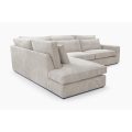 Ecksofa ohne Schlaffunktion PARMA beige Lincoln 83