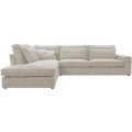 Ecksofa ohne Schlaffunktion PARMA beige Lincoln 83