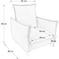 Sessel PILLOW hellgrau