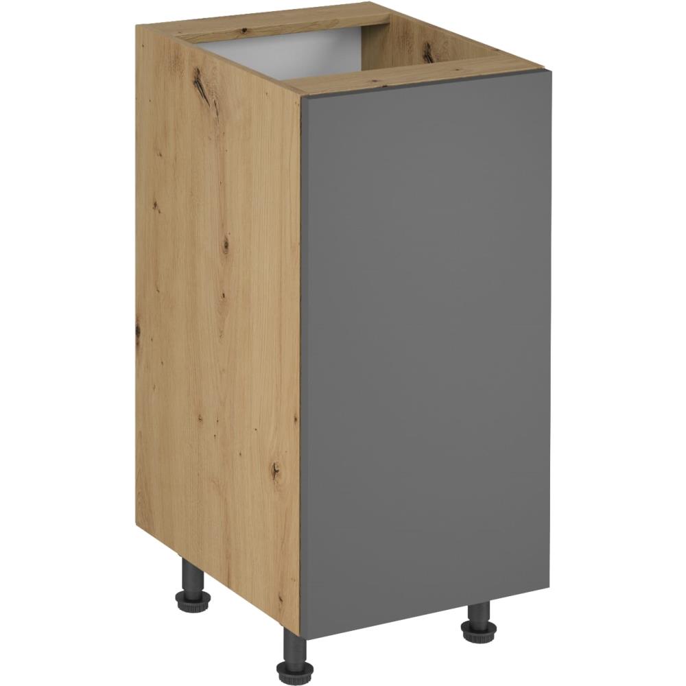 Küchenunterschrank mit einer Tür LAUREN 40 cm grau