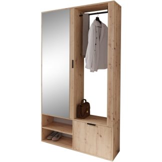 Garderobenschrank mit Spiegel und Schuhschrank LIMO