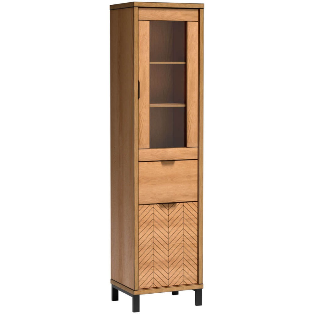 Vitrine mit 1 Schublade und 2 Türen FUN