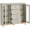 Vitrine mit 4 Schubladen und 2 Türen CHARLOTT