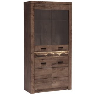 Große Vitrine mit 4 Türen POLIS