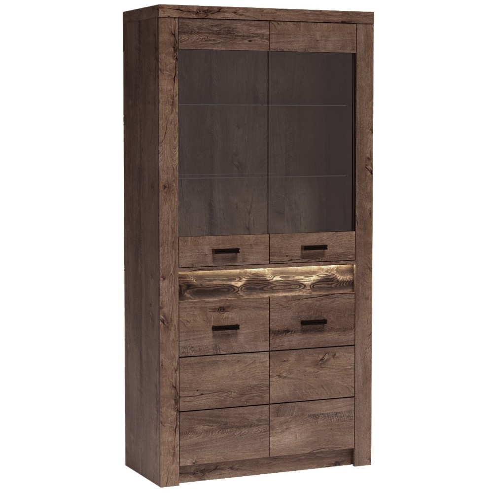 Große Vitrine mit 4 Türen POLIS