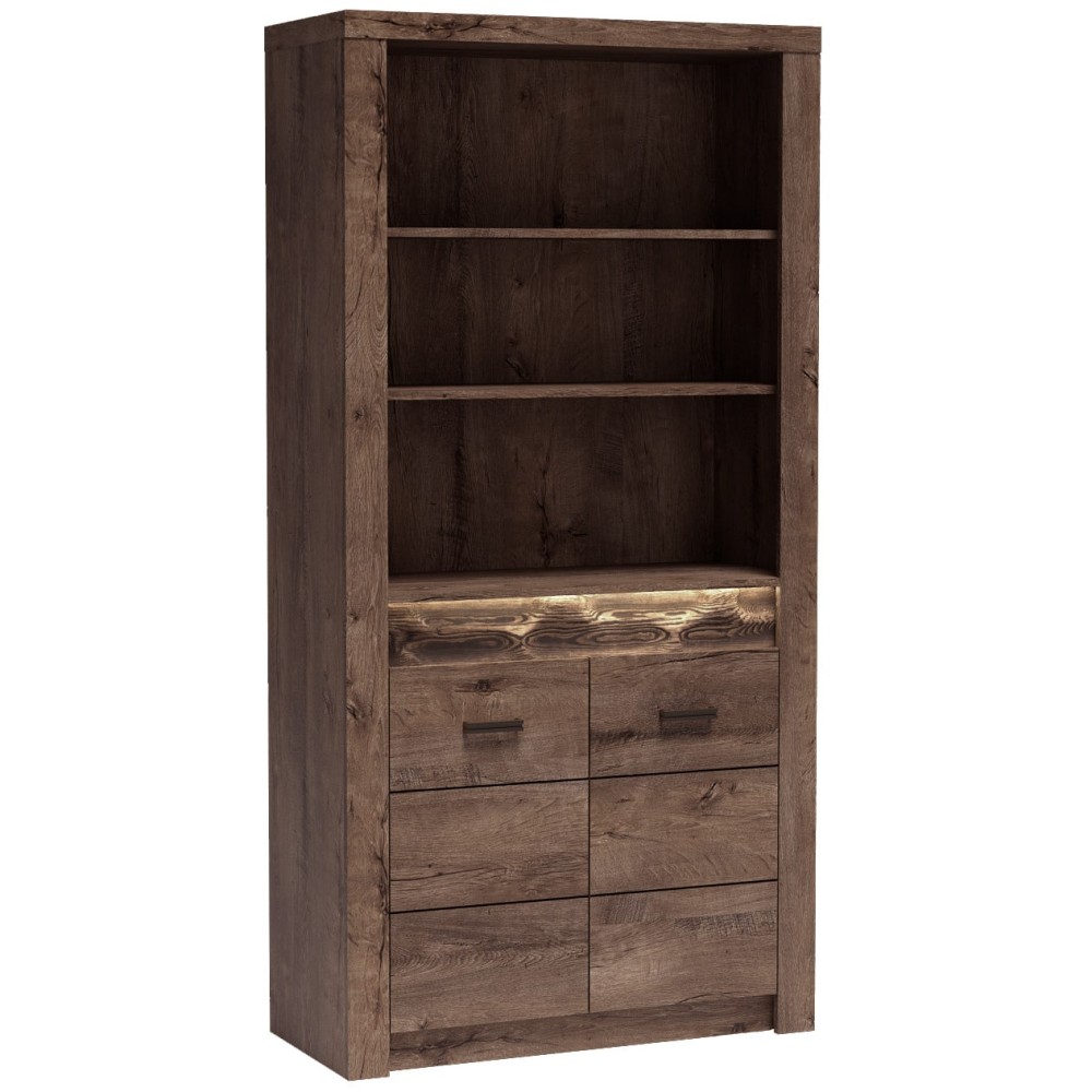 Hoche Bücherregal mit 2 Türen POLIS