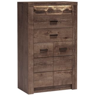 Hochkommode mit 2 Türen und 2 Schubladen POLIS