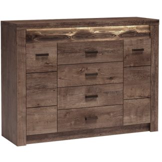 Kommode mit 2 Türen und 4 Schubladen POLIS