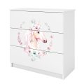 Kinderkommode PAUL weiß mit Pferd