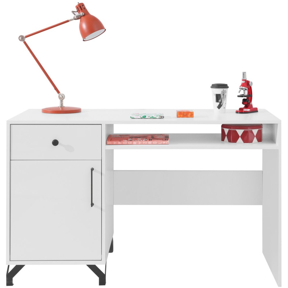 Schreibtisch mit 1 Tür und 1 Schublade BERGO