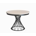 Runder Tisch mit Metallbeinen LAURA