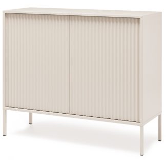 Kommode mit 2 Türen und geriffelten Fronten NOTO