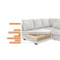 Ecksofa mit Schlaffunktion RAMO + topper gratis