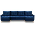 Ecksofa mit Schlaffunktion CANDI U marineblau