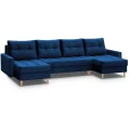 Ecksofa mit Schlaffunktion CANDI U marineblau