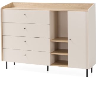 Kommode mit 1 Tür und 4 Schubladen ALEX