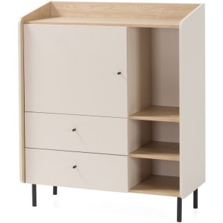 Kommode mit 1 Tür und 2 Schubladen ALEX