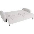 Polsterset Sofa 3-Sitzer mit Schlaffunktion + Sessel OPTIMO Braun