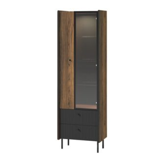 Vitrine mit 2 Türen und 2 Schubladen PIANO