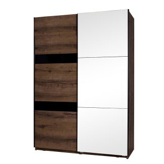 Schiebetürenschrank mit 2 Türen und Spiegel DEVON