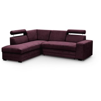 Ecksofa mit Schlaffunktion ROMA Burgundy Links