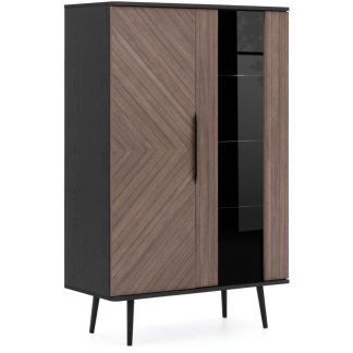 Vitrine mit 2 Türen und 5 Einlegeboden PARINI