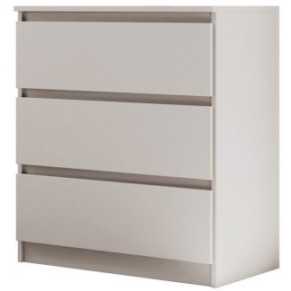 Kommode mit drei Schubladen LINDA Kaschmir