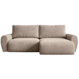 Ecksofa mit Schlaffunktion POSS Beige rechts