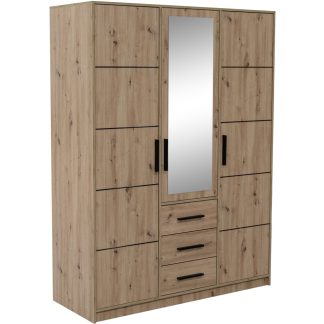 Drehtürenschrank mit Spiegel und 3 Türen KAVO