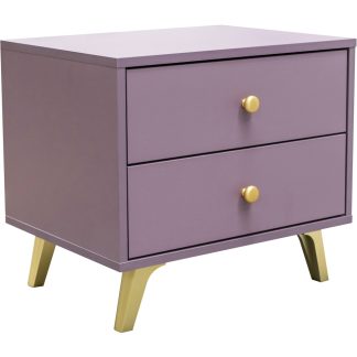 Nachttisch mit 2 Schubladen SOLEA LUX